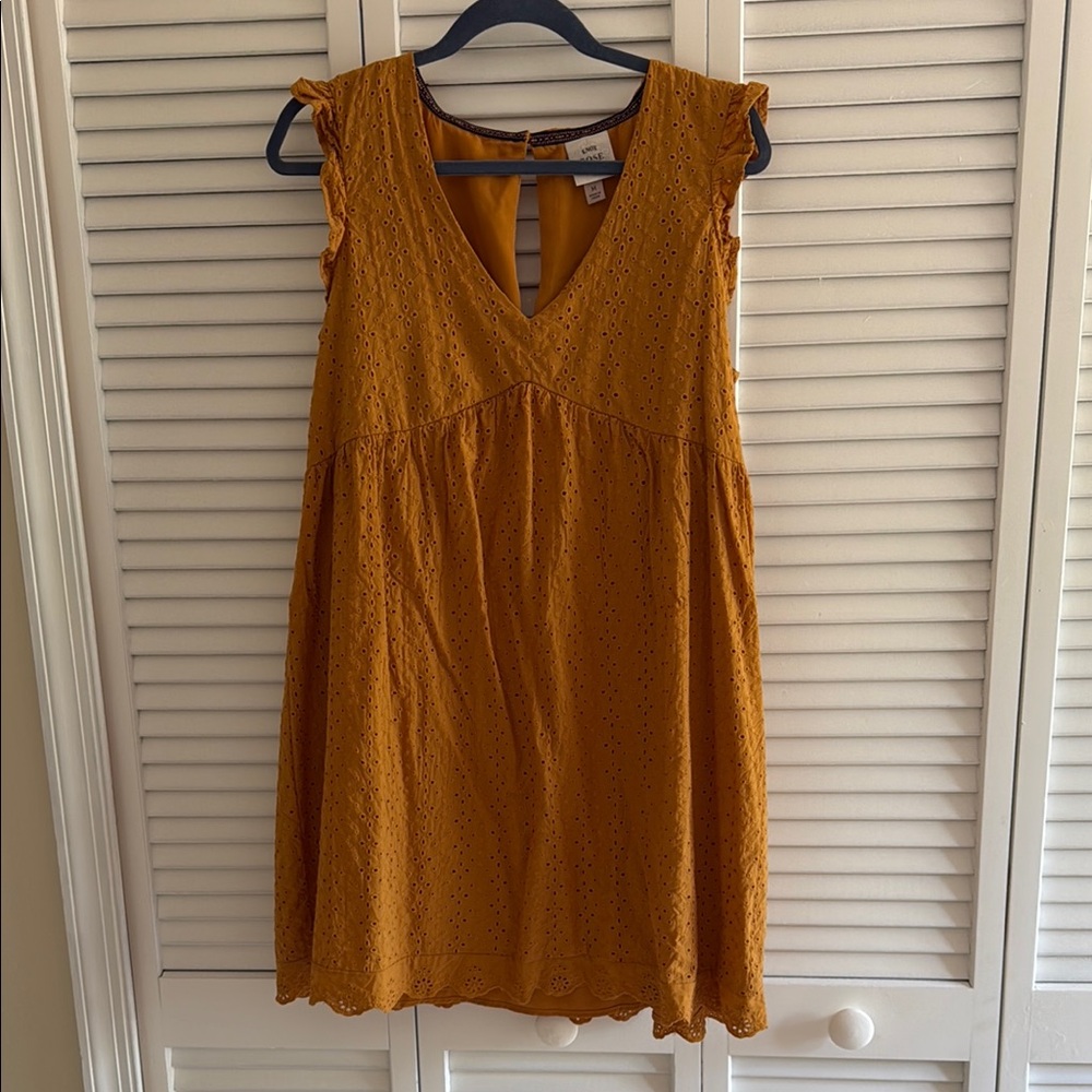 Knox Rose Mustard Yellow Sleeveless Dress